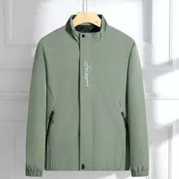 Спортивная мужская куртка для активного отдыха, весна и осень, свободная универсальная куртка, мужская тонкая куртка-тренчкот, мужская куртка M темно-зеленого