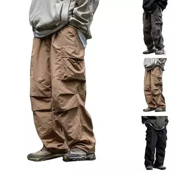 Outdoor Trousers Men s Workshops 600D Scratching Nylon Fabric Wear/Scratch Package Casual Work Pants L чёрный
