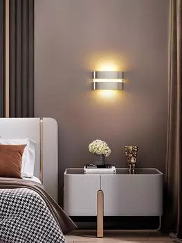 Outdoor Wall Lamp Garden Walkway Villa Corridor Aluminum Exterior Wall Porch light Simple Balcony Gate Waterproof Terrace Lamp Warm light