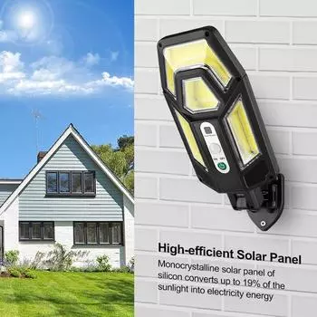 Outdoor Waterproof Solar Wall Light IP65 Garden Light Outdoor Solar Light 3 Lighting Modes Remote Control Landscape CHINA