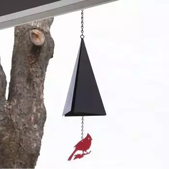 Outdoor Wind Chimes Triangle Creative Patio Balcony Eaves Iron Metal Wind Chime Ornaments