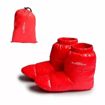 Outdoor Winter Cold Down Tent Feather Unisex [SUNDICK] Socks, Protection, Shoes, Socks, (Red, M)
