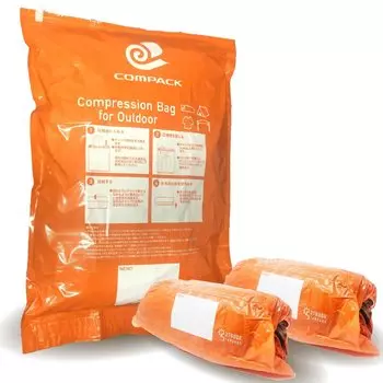 OUTDOORSTANDARD Компрессионный мешок для кемпинга, палатка, спальный мешок, компрессионный мешок для кемпинга, COMPACK (Набор из 3 шт.)