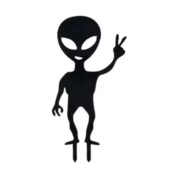 Outer Space Alien Yard Art Outdoor Garden Backyard Stake Acrylic Decor A