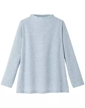 Outer Tops Cotton Blend Knit Material Sleeves Long Sleeves Bottle Neck Senior DAL420 SX [Easy Partner] [Wacoal] (Body) 10/4 Women s