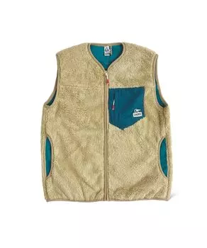 Outerwear Bonding Fleece No Collar Vest Beige L [Chums] Men s бежевый