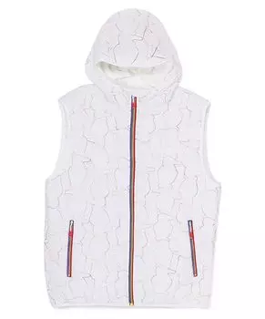 Outerwear Booby Stitch Padded Vest White x Rainbow M [Chums] Women s