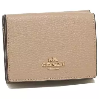 Outlet Trifold Wallet Mini Wallet Beige 88666 IMTAU [Coach] Women s [Item]