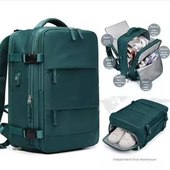 OUTWALK Многофункциональная сумка для багажа большой емкости для учащихся средних школ, унисекс, спортивный рюкзак для путешествий на открытом воздухе, дорожная сумка 43*30*17cm чёрный