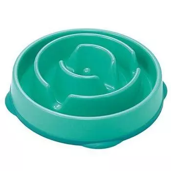 Outward Hound Fun Slow Feeder Bowl Teal &