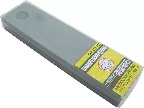 Oval bear seal Whetstone for general knives in case #120/#220 QA-0172 серый