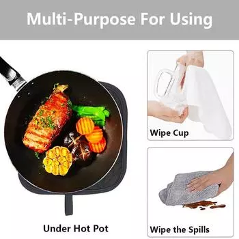 Прихватки и прихватки для кастрюль, набор из 6 предметов, кухонные прихватки для духовки, высокотемпературные, очень длинные, прихватки и прихватки для кастрюль