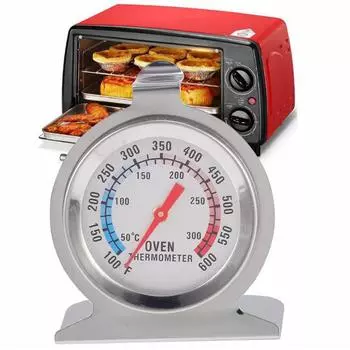 Oven Thermometer Food Meat Grill Stand Up Temperature Gauge 100°F-600°F Measurement Kitchen Cooking Tester Home