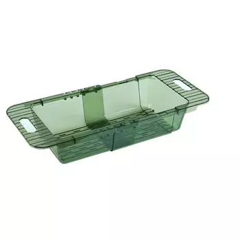 Over The Sink Strainer Retractable Design Transparent Fast Draining Durable PET Sink Colander