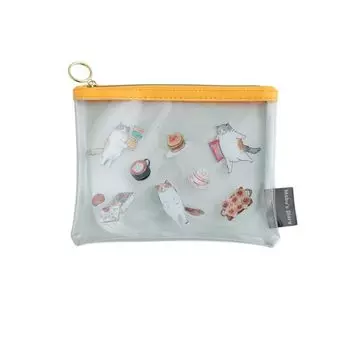 Overglad Calico Mobu хочет заработать Cat Can PVC Pouch Food Mobu sDiary MBB-019 серый