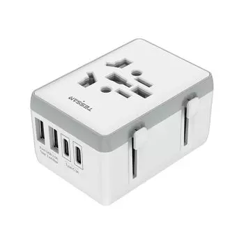 Overseas Conversion Совместимо со всеми странами мира TESSAN Overseas Travel 2 порта и 2 1 AC AO BF C Multi Conversion Совместимо со странами