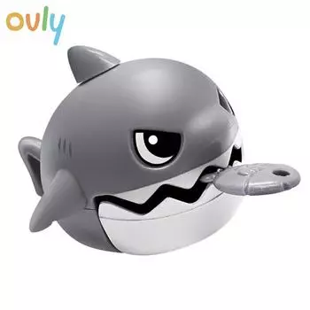 Ovly Drawstring Bitey Shark Милые заводные игрушки Заводная рыбка Рюкзак Антистрессовые игрушки Подвеска Брелок Странный кавайный подарок