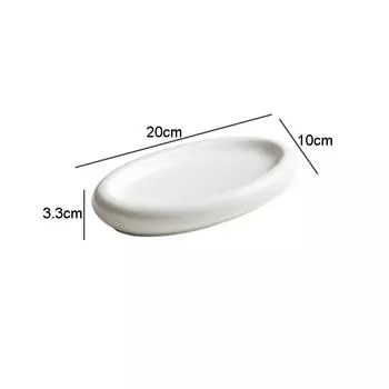 Овальная керамическая тарелка для приготовления сашими, суши, сервировочное блюдо, домашняя кухня, однотонная посуда, тарелка для закусок, десертов, тарелка для стейка