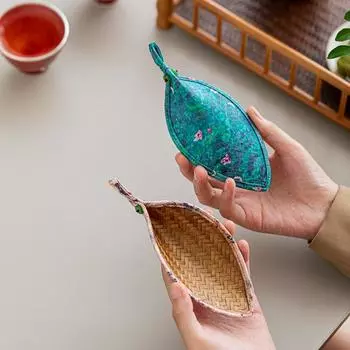 Овальная лопатка для чая Ретро-совок для чая Инструмент для чайной церемонии Чай Chaze Tea Enthusiast Style A