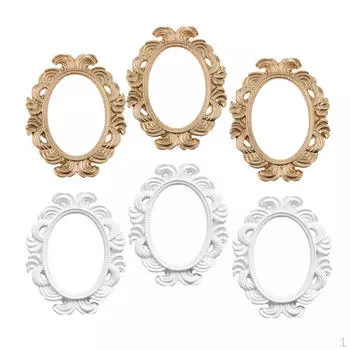Овальная подставка для декоративной фотографии в стиле барокко