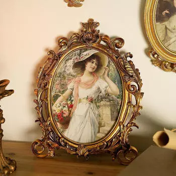 Овальная рамка для фотографий, украшение, сувенир, смоляное фото, украшение для стола, для спальни, галерея 17cmx25cm
