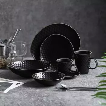 Овальная тарелка-миска Hammer, креативная тарелка для завтрака, керамическая тарелка для салата, тарелка для пасты, декоративная тарелка для домашнего хозяйства, кухонные принадлежности