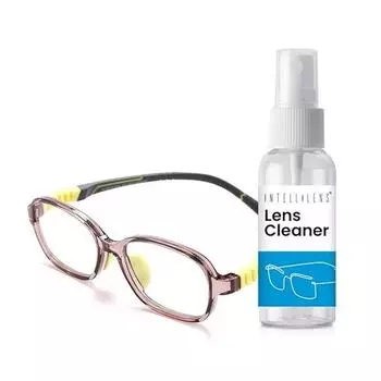 Овальные детские компьютерные очки Intellilens Squarish для защиты глаз с чистящим средством для линз Очки с фильтром синего света | (46-15-130)