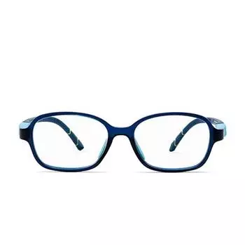 Овальные детские компьютерные очки Intellilens Squarish для защиты глаз | Очки с нулевым энергопотреблением и фильтром синего света | Линзы Blue Cut для мальчиков и девочек