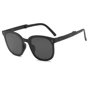 Овальные двухточечные складные солнцезащитные очки с гвоздями Little Red Book Tik Tok и складные солнцезащитные очки с УФ-защитой Tide.