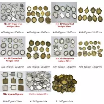 Овальные квадратные подвески для изготовления ювелирных изделий, аксессуары для декора своими руками