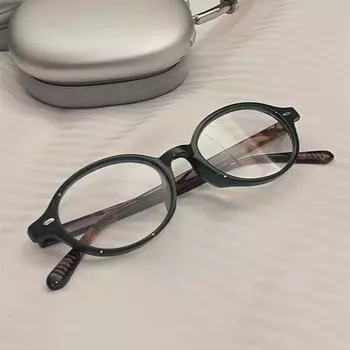 Овальные очки-ботаники унисекс с леопардовым принтом и черепаховым панцирем — ретро, симпатичные, с защитой от синего света, простая оправа для студентов 350° Myopia