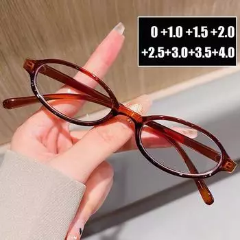 Овальные очки для чтения класса люкс, блокирующие синий свет, очки для женщин и мужчин, очки для дальнего зрения с диоптриями от 0 до +4,0 0 зелёный