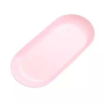 Овальные подносы из нержавеющей стали для демонстрации ювелирных изделий, инструментов для нейл-арта, домашнего декора, органайзер для хранения ожерелий и колец розовый