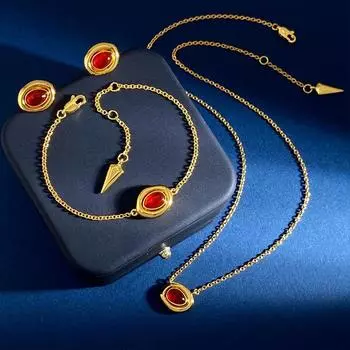 Овальные серьги-гвоздики в стиле «от кутюр» в стиле «придворный стиль» Серьги из натурального камня «агат» в стиле «малахит»