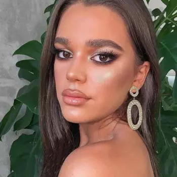 Овальные серьги с бриллиантами, трансграничный хит продаж, индивидуальный дизайн, легкие роскошные женские банкетные серьги высокого класса золотистый