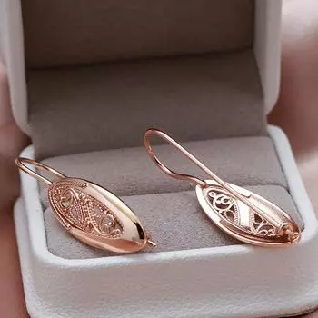 Овальные винтажные висячие серьги с резьбой для женщин, модные геометрические украшения для пирсинга