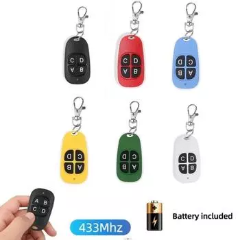 Овальный электрический копировальный контроллер 433 МГц беспроводной передатчик переключатель 4 ключа гараж жёлтый