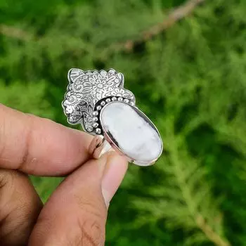 Овальный камень яшмы зебры, серебро 925 пробы, кольцо-солитер для дочери, ювелирное украшение Adjustable
