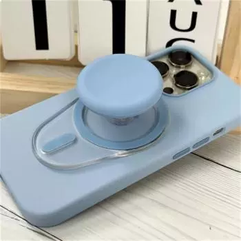 Овальный магнитный держатель для сотового телефона Grip Tok Socket Pocket Finger Ring Stand для iPhone Складной смартфон P-Socket Grip Tok 1 PCS ярко-розовый