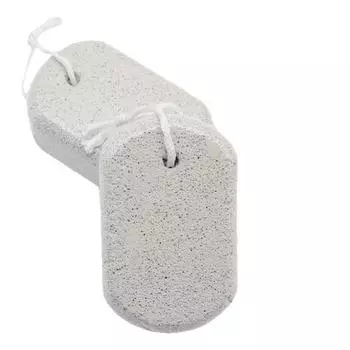 Овальный перфорированный камень для пилинга ступней, специальный артефакт для шлифовки стоп, для отшелушивания мозолей, однотонный пемза из вулканической породы, пилка для ног 2pcs светло-серый