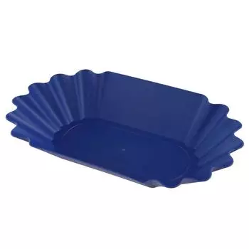 Овальный поднос для образцов Пластиковый поднос для закусок Поднос для кофейных зерен Кухня белый