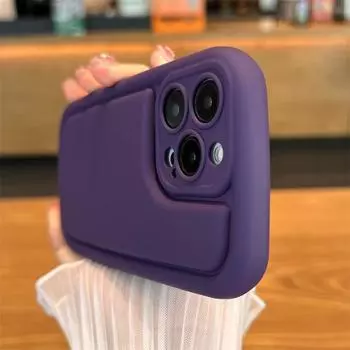 Овальный силиконовый чехол для телефона с воздушной подушкой для Iphone 14 Pro Max 11 12 13 Pro Max 14plus, матовый противоударный чехол-бампер For iPhone 14