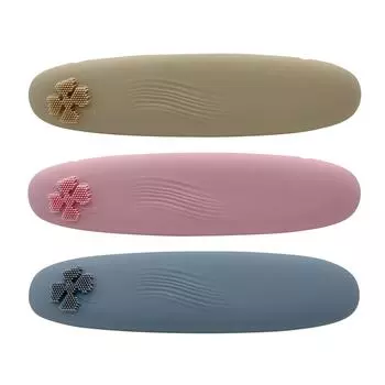 Овальный силиконовый контейнер для хранения кистей для макияжа One Size кофейный