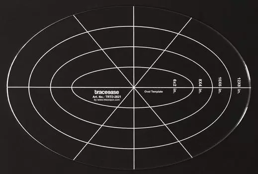 Овальный трафарет Traceease для ручного квилтинга, аппликация, 1 шт., вложенные овальные шаблоны «сделай сам», 2 дюйма, 4, 6, 8 дюймов, толщина 1, 8 дюйма