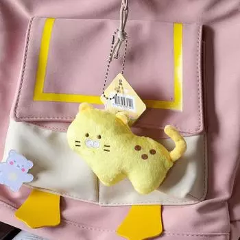 Овца Красная Панда Плюшевый брелок Плюшевая набивка Kawaii Zoo Плюшевая подвеска Ключ от автомобиля Подвеска J