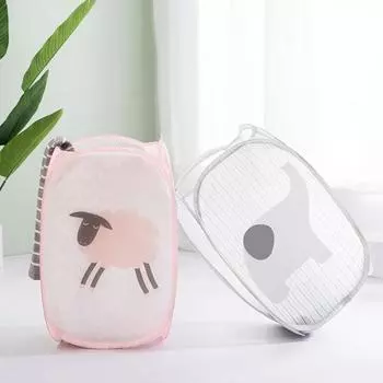 Овца, слон, большая корзина для белья, грязная одежда, игрушка, складное ведро для хранения розовый