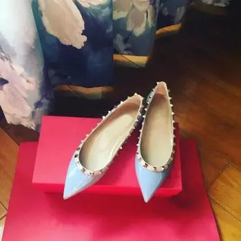 Овчина~ Классические кожаные туфли с заклепками, туфли-лодочки с мелким вырезом и острым носком, женская обувь в стиле OL, мягкая подошва, туфли Мэри Джейн, женские балетки 35