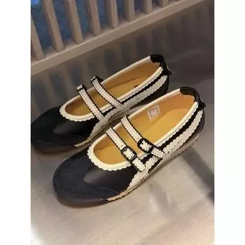 Овчина~ Туфли-призраки универсальны одним словом, балетки на плоской подошве, женские туфли Мэри Джейн в девичьем стиле из натуральной кожи 35