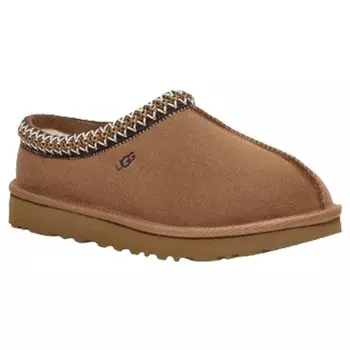 Овечья шерсть W TASMAN 5955 CHESTNUT US7 [UGG] сандалии без застежек, туфли, тапочки, замша, повседневная, классика, Tasman, женская обувь, (24,0 см) [Использовал]
