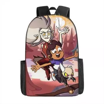 Рюкзак для мальчиков и девочек Owl Magic Society Mochila, детский рюкзак с героями мультфильмов, легкий и прочный, рюкзак с аниме-игрой